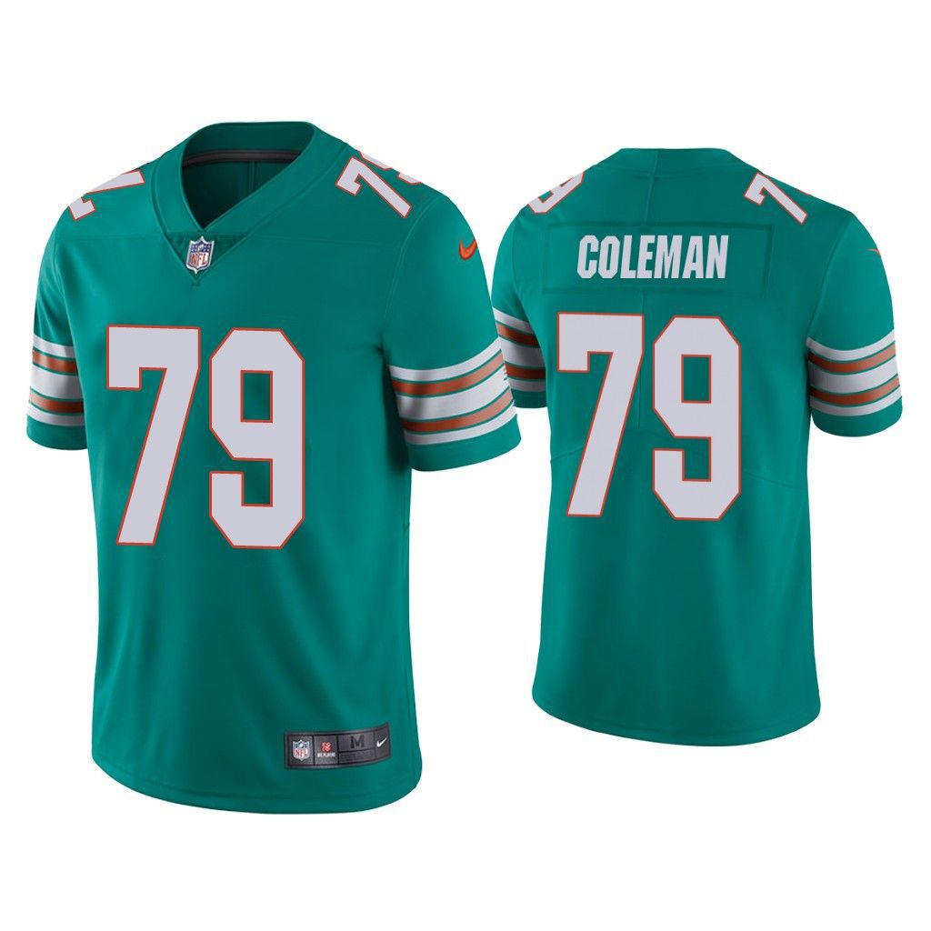 Men Miami Dolphins #79 Larnel Coleman Nike Green Limited NFL Jersey